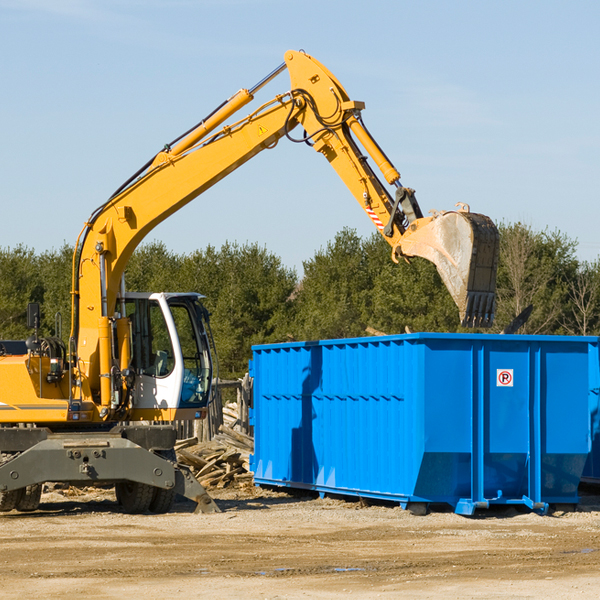 what happens if the residential dumpster is damaged or stolen during rental in Hardaway